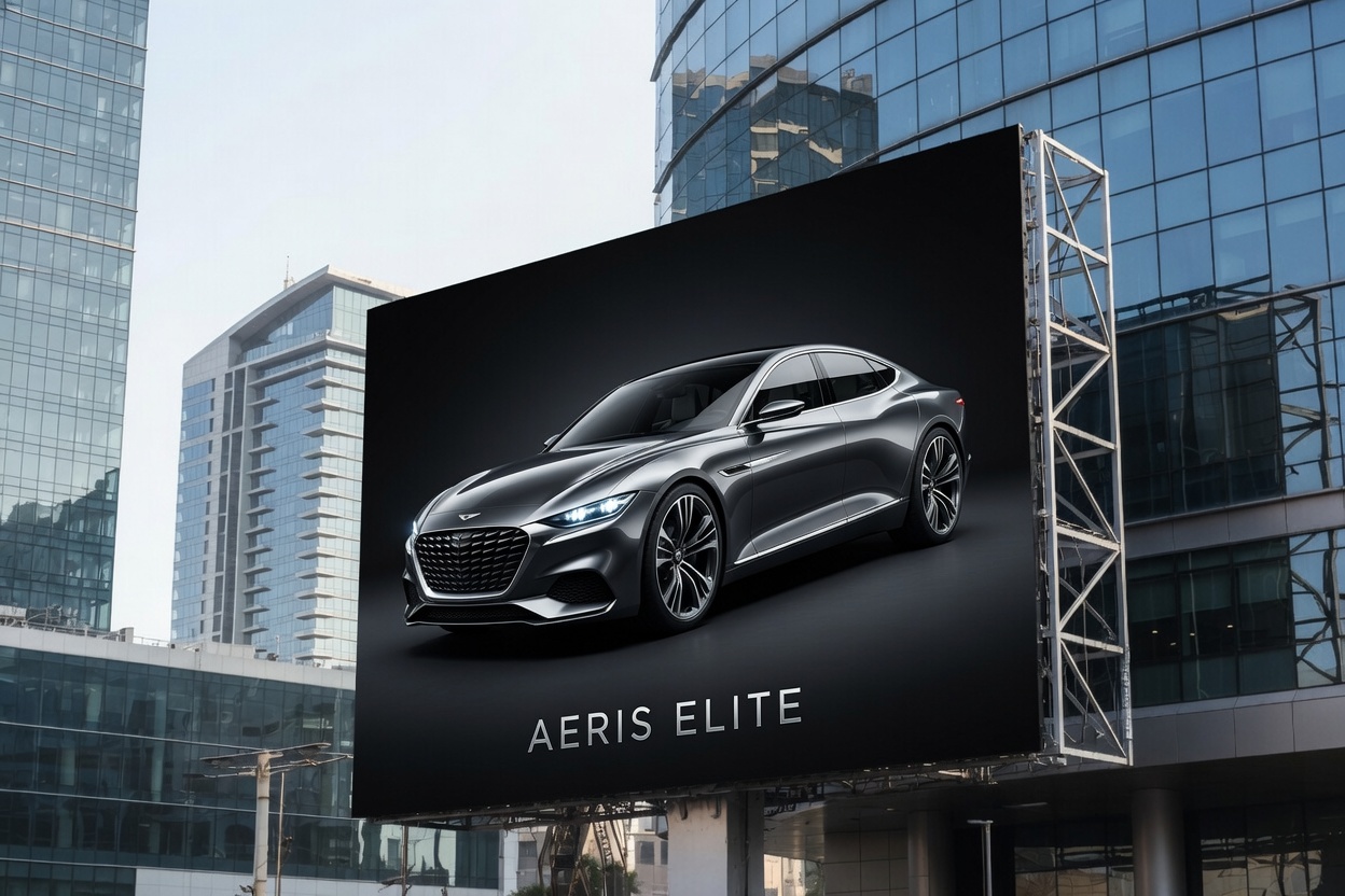 Digital billboards and LED screens in malls and in-store