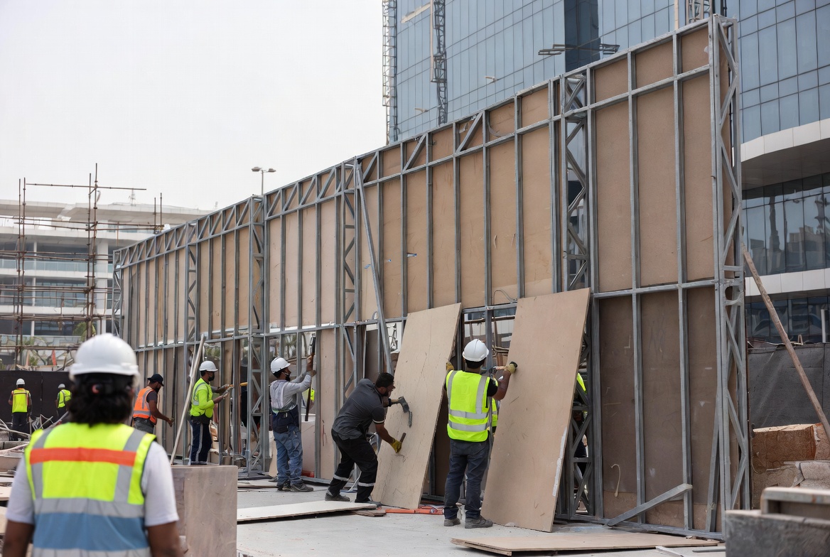 Hoarding dismantling service in the UAE