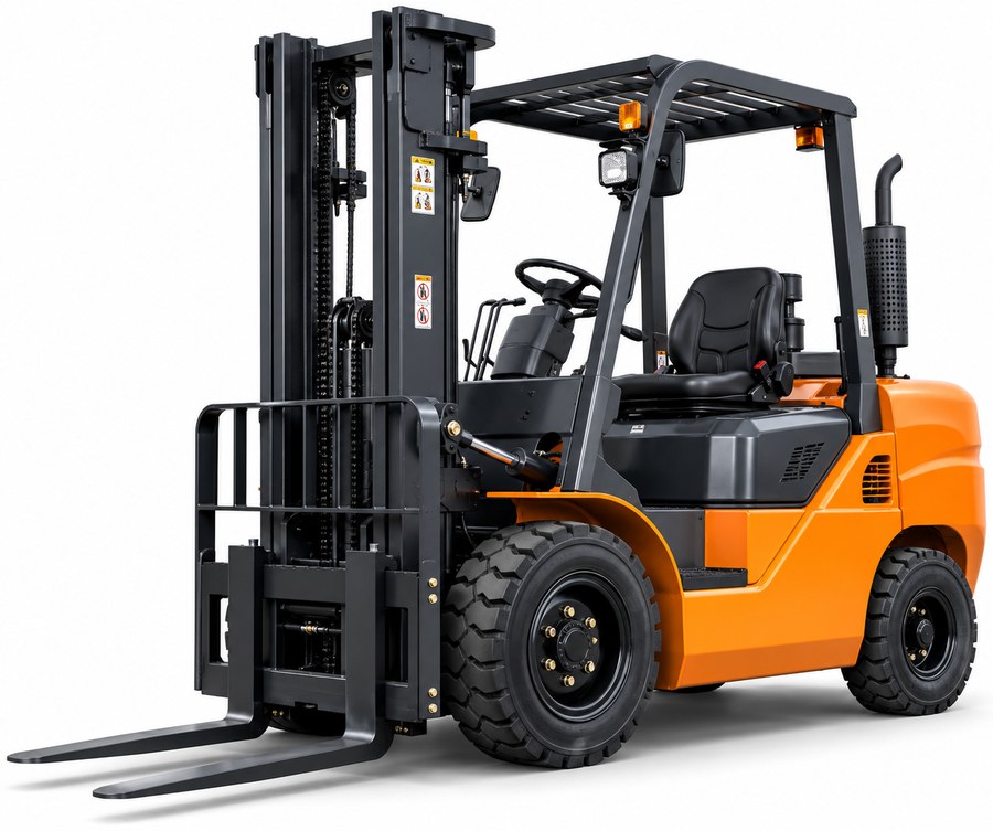 Used diesel counterbalance forklift