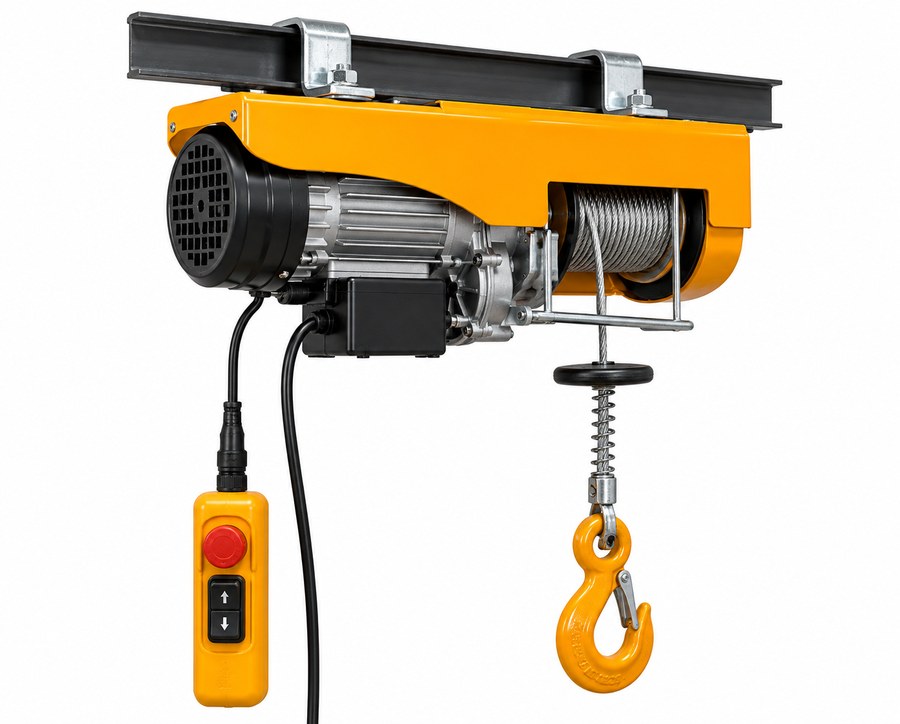 Mini electric hoist block