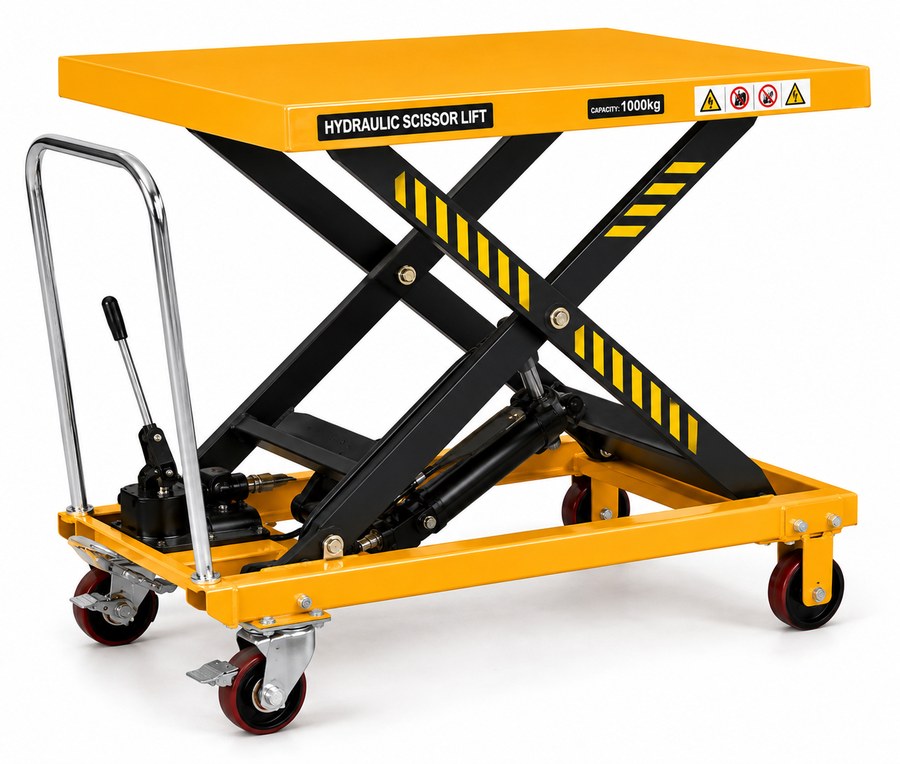 Mobile hydraulic scissor lift platform