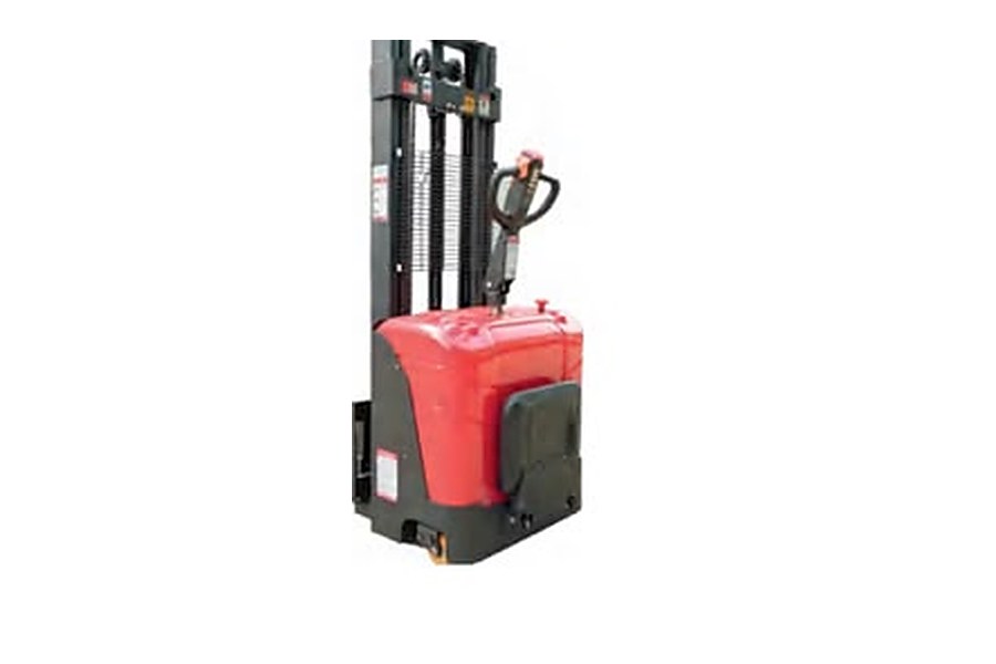 Fully electric station-mounted stacker-reclaimer