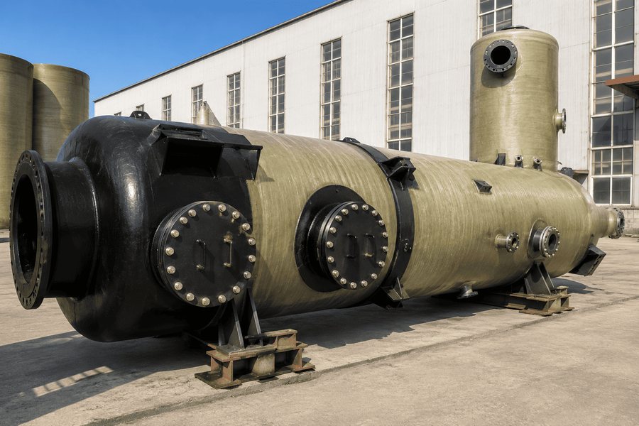 FRP acid-mist purification tower