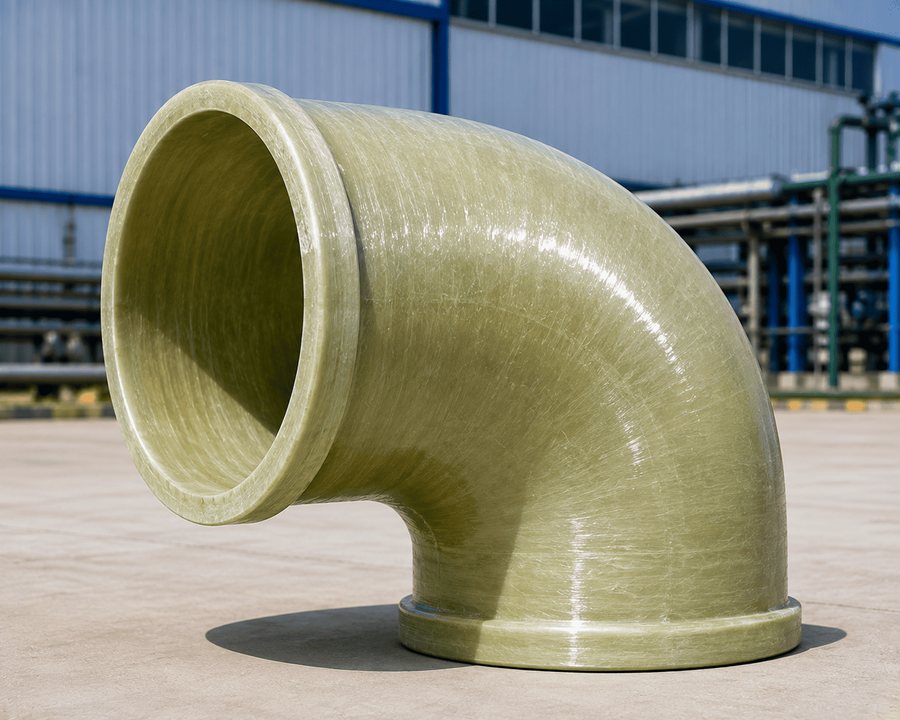 FRP pipe fittings including elbows and reducers
