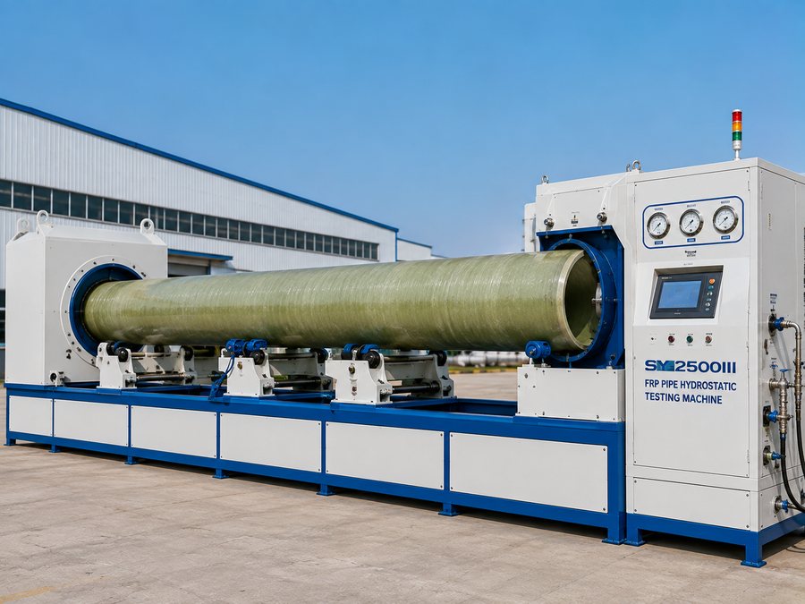 FRP pipe hydrostatic test machine
