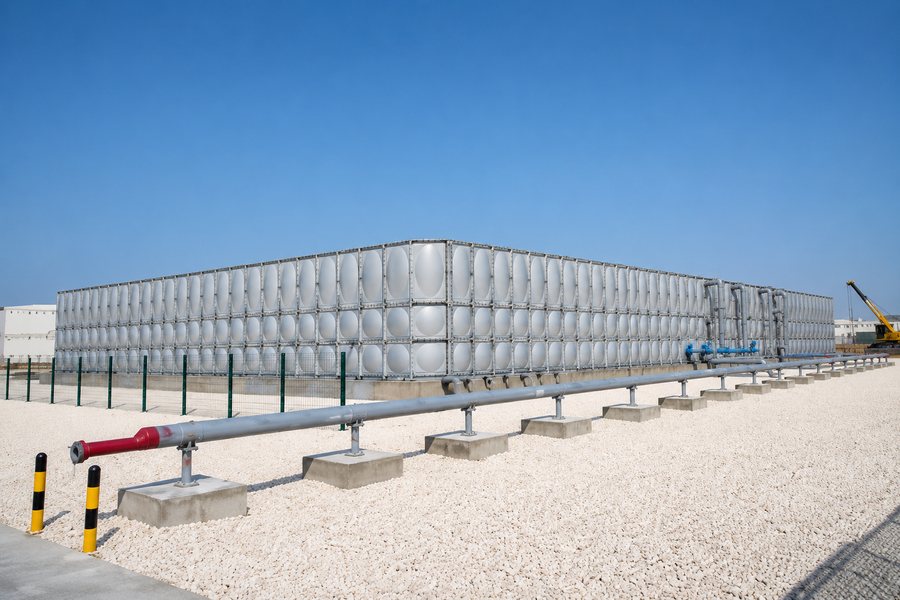 Stainless steel bolted panel water tanks